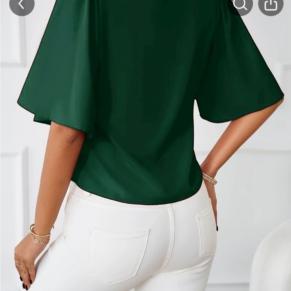 Multiple Flutter Sleeve Ruffled Blouse - Picture 12 of 13